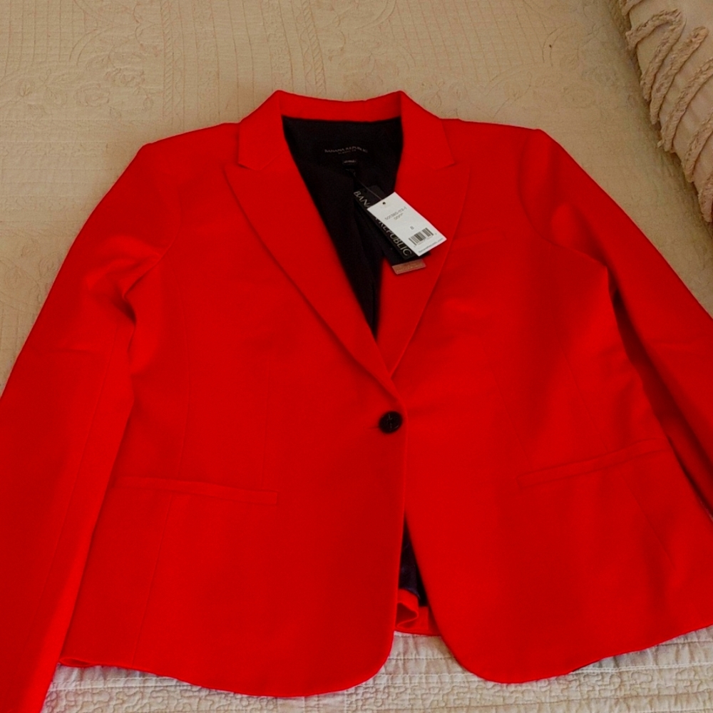 Banana Republic Red Blazer
